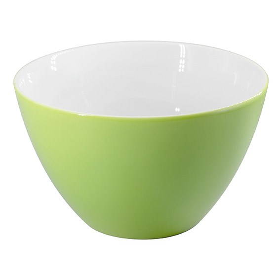 Schüssel 21 cm - Form: Table Selection - Dekor, 78884 hellgrün - aus Porzellan. Hersteller:, Eschenbach. "Made in Germany".