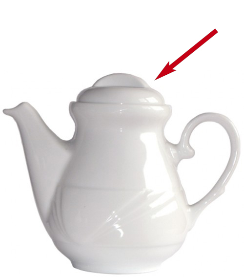 Arcadia Uni Deckel zur Kaffeekanne 30cl* - weiß - Made in Europe