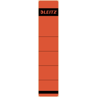 Leitz Ordnerrückenetikett schmal/kurz 39 x 192 mm (B x H) ohne Griffloch rot