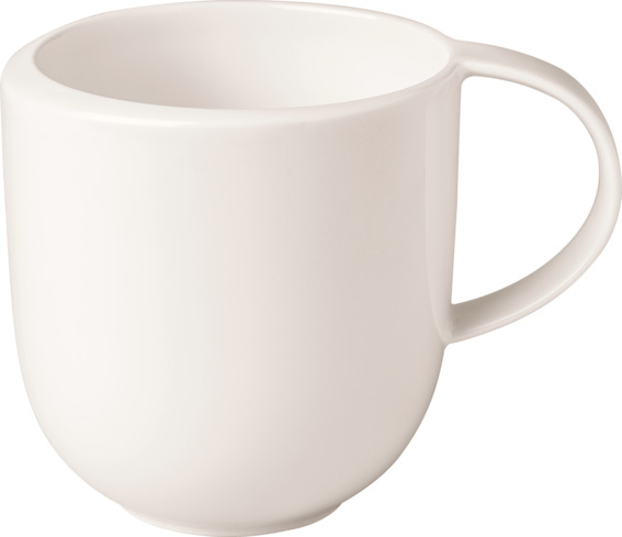 Villeroy & Boch Becher mit Henkel, 12,5 x 9 x 9,5 cm, Serie New Moon, Inhalt: 0,39 Liter