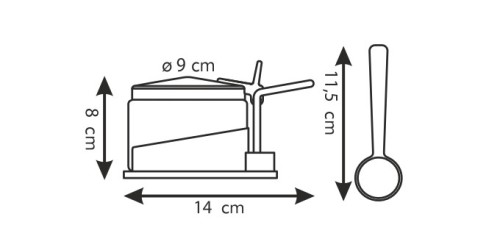 Zuckerdose/Dose für geriebenen Käse CLUB