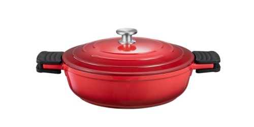 Tiefe Bratpfanne mit Deckel BORDEAUX ø 28 cm