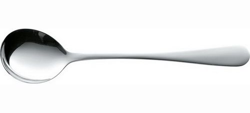 Servierlöffel SYLVIA, Edelstahl 18/0, poliert, Länge: 19,2 cm. Materialstärke 2,2 mm.