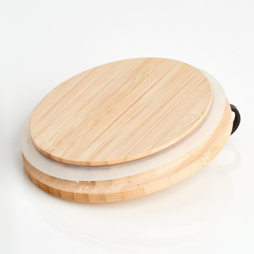 Vorratsglas m. Bambusdeckel, 1100 ml. Ø: 112 mm. Höhe: 160 mm.