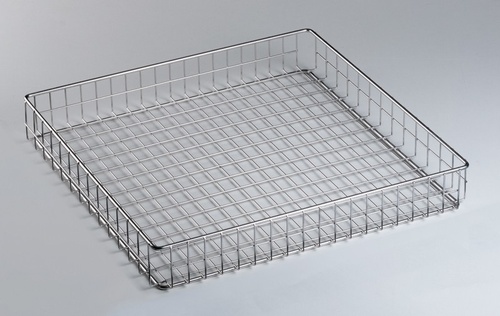 BLANCO Korb aus Stahldraht, kunststoffbesch., Maschenweite: 35 x 25 mm, Maschendraht: ø 2,5 mm, Rahmendraht: ø 6 mm, Farbe: grau, f. Modelle: CE