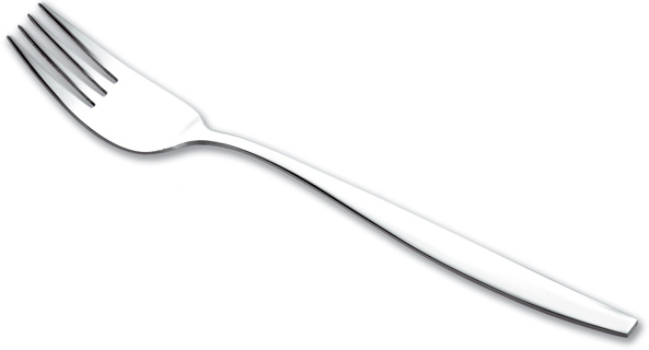 Menügabel LAURA, von Esmeyer, aus Edelstahl 18/0, poliert. Länge ca. 19,5 cm. Materialstärke 2,2 mm.