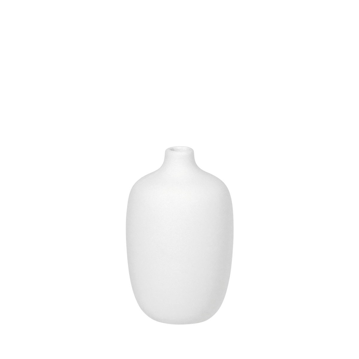 Vase -CEOLA- White, Ø 8 cm. Material: Keramik. Von Blomus.