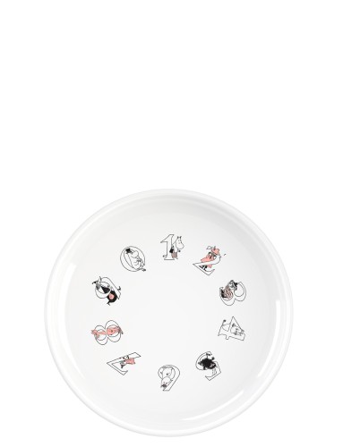 Moomin ABC Tiefer Teller Ø 15 cm salmon, Maße: 150 x 150 x 40 mm