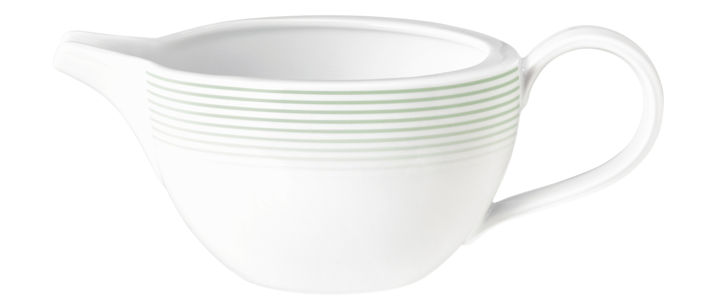 Seltmann Sauciere 0,55 l, Form: Blues, Dekor: 57720 Salbeigrün