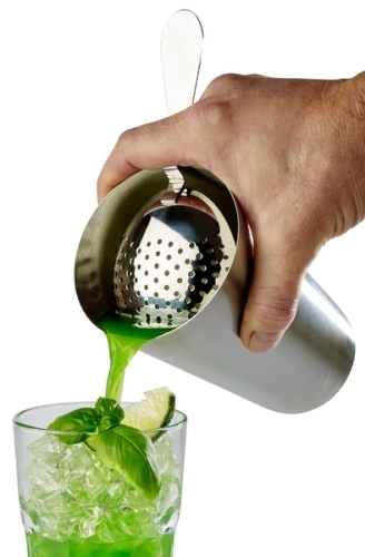 Julep Barsieb -PRO- Ø 7,5 cm, Griff: 9 cm 18/8 Edelstahl hochglanzpoliert spülmaschinengeeignet