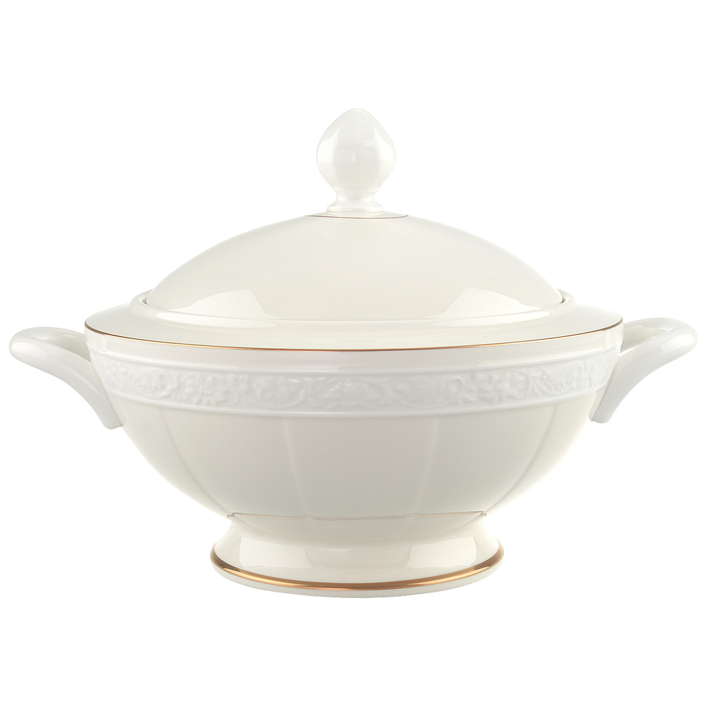 Villeroy und Boch Terrine - Maße: 31 x 24,5 x 21,5 cm / Ser.: Ivoire