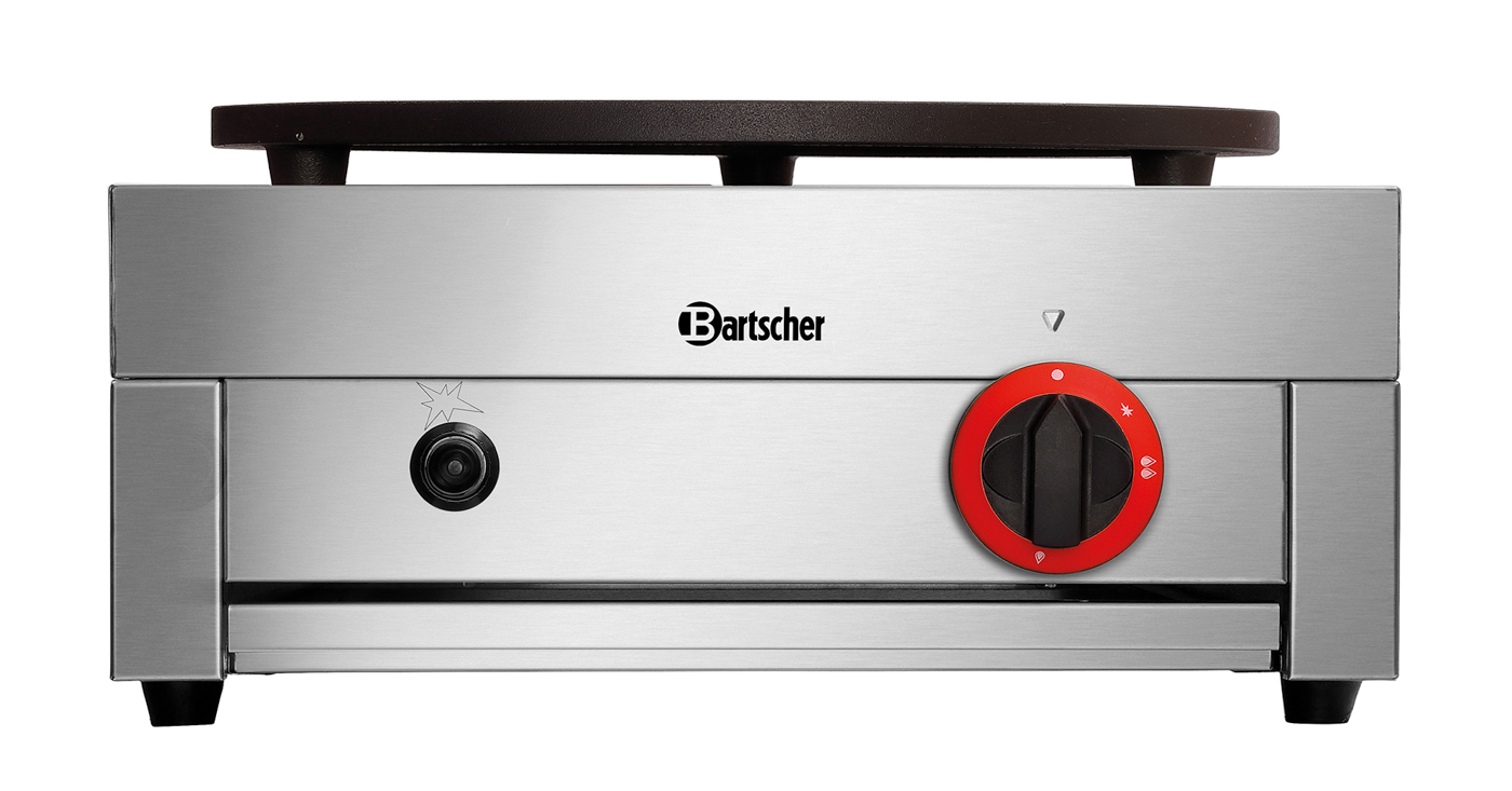 Bartscher Crêpe-Backgerät 1CP400G |Temperaturbereich von: 150 °C | Maße: 45 x 50 x25,0 cm. Gewicht: 17 kg