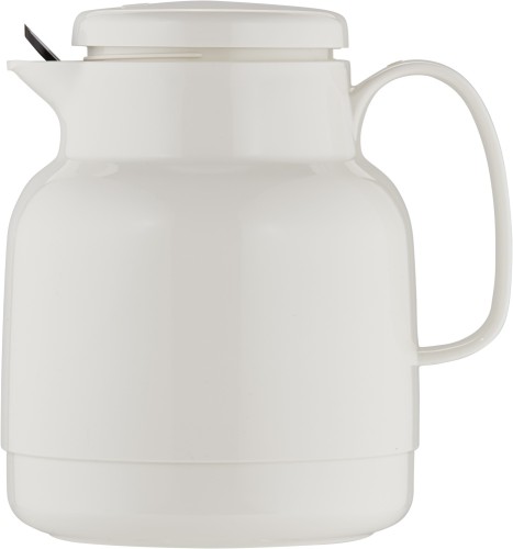 Helios Isolierkanne Mondo mit Teesieb 1,0 l weiß