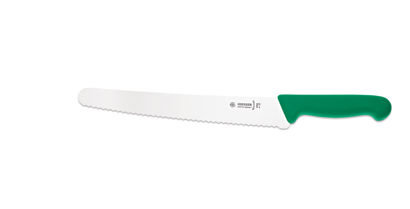 Universalmesser 25 cm, Wellenschliff, grün Giesser - Made in Germany