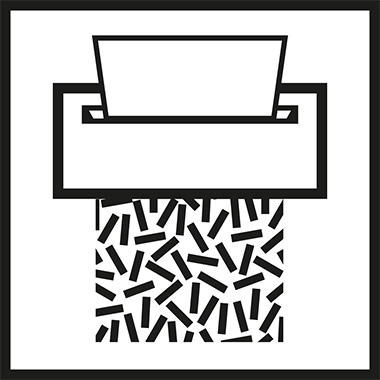 Leitz Aktenvernichter IQ P-4 Partikelschnitt weiß