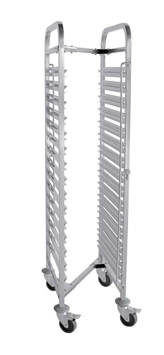 GN Regalwagen, Z-Form. passend für 15 Behälter oder 30 Tabletts, GN 1/1,