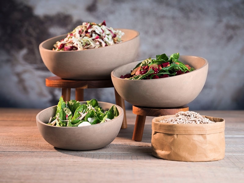 APS Buffetständer SIERRA, Durchmesser: 250 mm, Höhe: 150 mm, Akazienholz