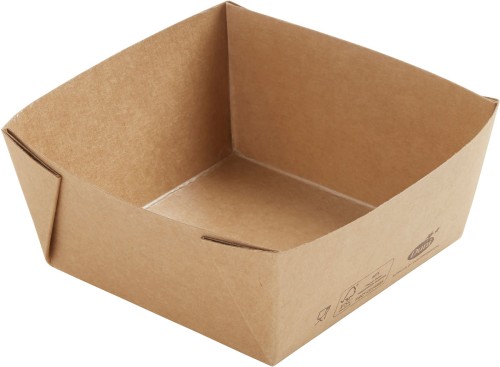 Duni Viking Cube Low 510 ml Braun ungeteilt, 300 Stk/Krt (1 x 300 Stk)