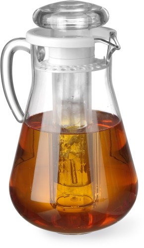 HENDI Saftkanne mit Eiswürfelkühlung - Inhalt: 2,2 Liter - ø150x(H)260 mm