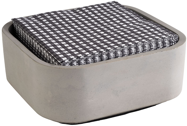 APS Table Caddy SIERRA, Beton, Maße: 165 x 492 x 65 mm, mit möbelschonender Unterseite
