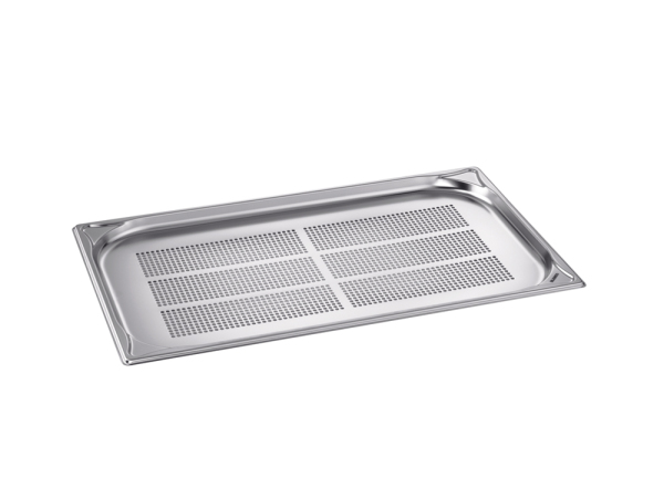 BLANCO GN-Behälter, nur Bodenlochung, aus rostfreiem Edelstahl, gelocht, Lochung: ø ca. 4 mm, Lichtes Maß: 505 x 300 mm