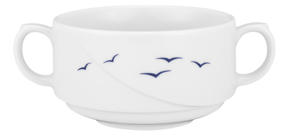 Seltmann Obere zur Suppentasse, Form: Laguna, Dekor: 33374 Blaue Möwen