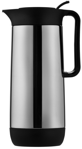 Helios Isolierkanne Contur Push mattiert 1,0 l