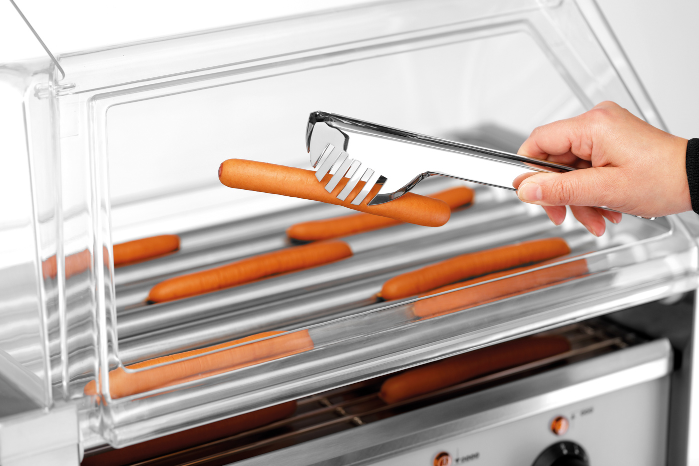 Bartscher Abdeckhaube Rollergrill 7181 | Farbe:Transparent | Maße: 59 x 31,5 x 20,0 cm. Gewicht:1,6 kg