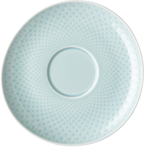 Junto Opal Green (grün) von Rosenthal, Cafe au Lait Untertasse aus Porzellan