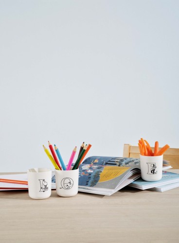 Moomin ABC Tasse - E 0.2 l. weiß, Maße: 74 x 74 x 83 mm