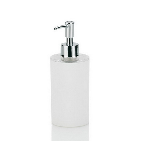 Kela Seifenspender Lis ABS-Kunststoff weiß Badaccessoires: Becher LIS aus weißem Kunststoff. Die Oberfläche ist rutschfest. Sowohl als