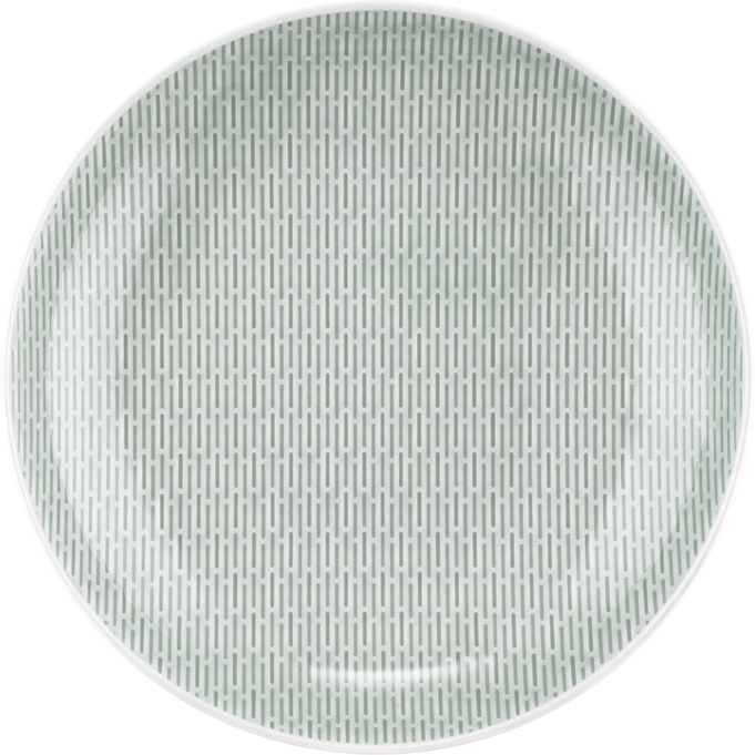 Bauscher Teller aus der Kollektion scope glow sea, tief, coup, relief, 24 cm, aus Porzellan