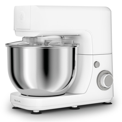 Tefal Masterchef Essential Küchenmaschine [Pizza; Kuchen; Backen; 800 W; 4,8 L Fassungsvermögen; Back-Kit; Schneebesen; Knethaken; Rührhaken; 6