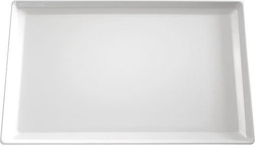 Tablett GN 1/1 -FLOAT- 53 x 32,5 cm, H: 3 cm Melamin, weiß spülmaschinengeeignet stapelbar nicht mikrowellengeeignet