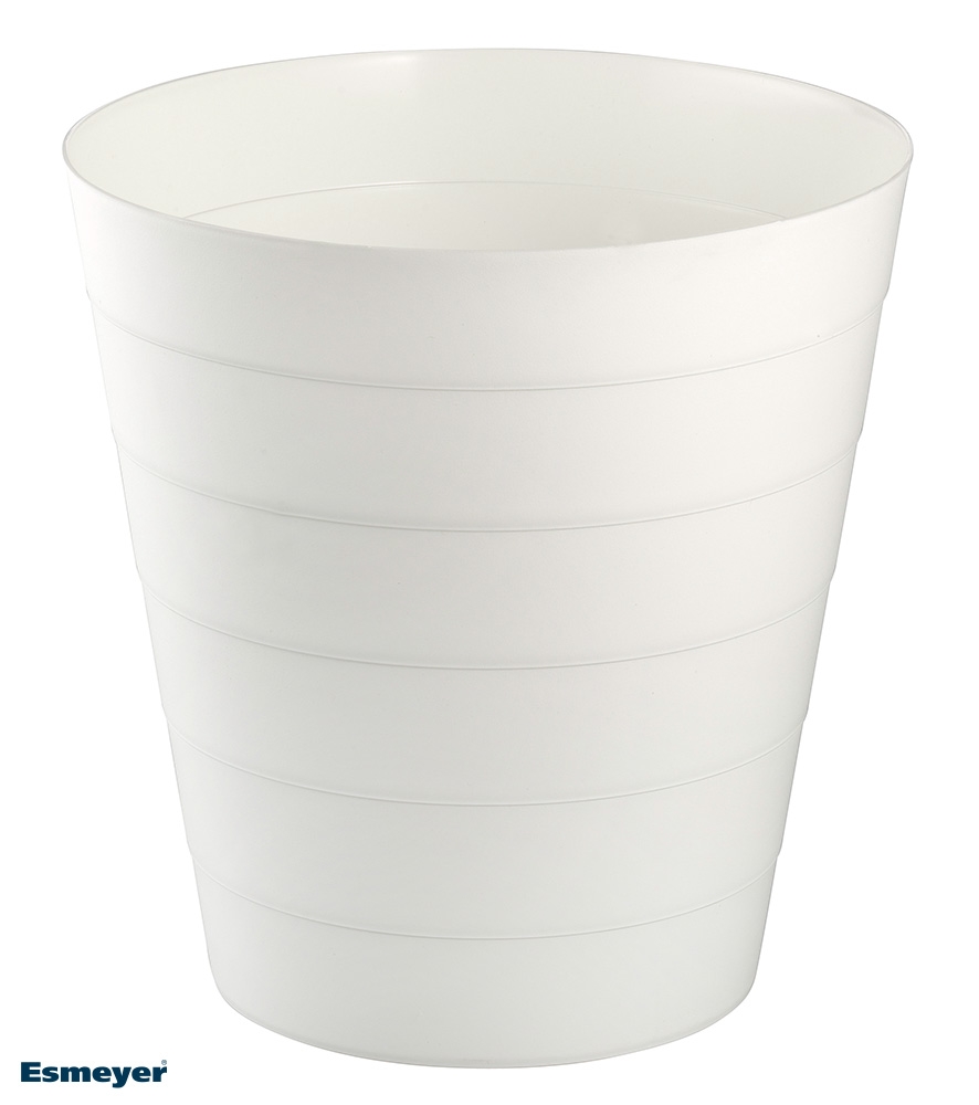 Papierkorb RONDI, Farbe: weiss, Volumen: 13,5 Liter, Material: Kunststoff, Höhe: 30 cm, Durchmesser: 29 cm