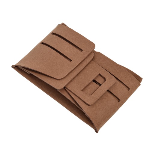 Aufbewahrungskorb, Filz, cognac. Länge: 360 mm. Breite: 222 mm. Höhe: 250 mm