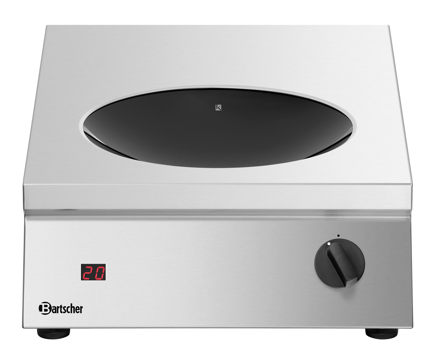 Bartscher Induktionswok 35/293-FL | Geräte-Anschluss: Steckerfertig | Maße: 40 x 65,5 x 150 cm. Gewicht: 10 kg