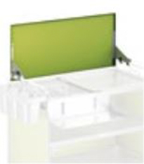 BLANCO als Sichtschutz oder z.B. zur individuellen Kennzeichnung, von Restmüll, Papier, Glas und Besteck, Feinblech, doppelseitig