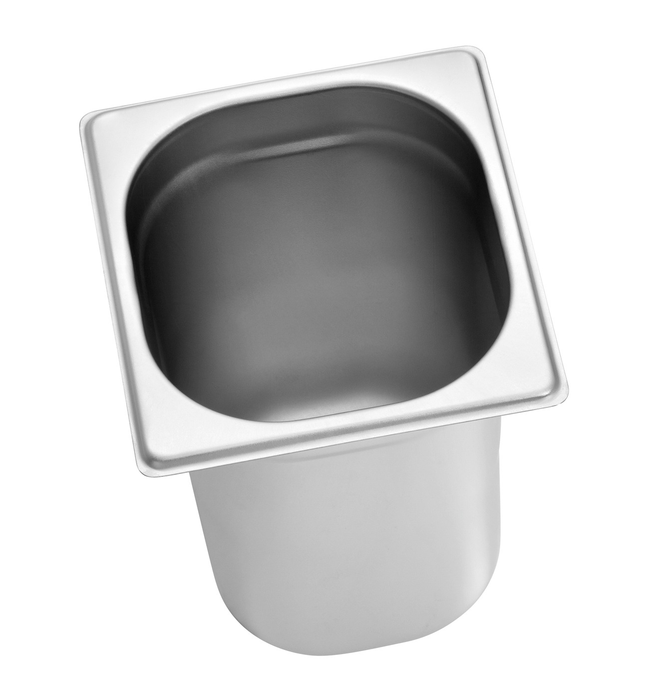 Bartscher GN-Behälter, 1/6, T200 | Ausführung:Ohne Perforation | Maße: 17,6 x 16,2 x 20,0 cm.Gewicht: 0,45 kg