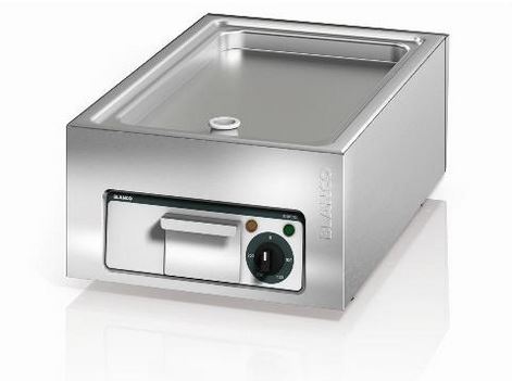 BLANCO COOK Grillplatte, glatt, inkl. Fettablauf-Stopfen, extrem leistungsstark von +80 bis +250 °C, Nutzfläche: 506 x 304 mm davon 435 x
