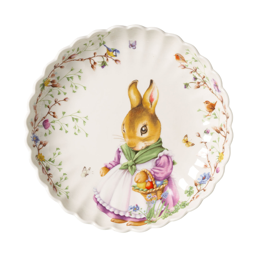 Villeroy und Boch Schale groß, Emma - Maße: 30 x 30 x 5,8 cm / Inh.: 300 L / Ser.: Spring Fantasy