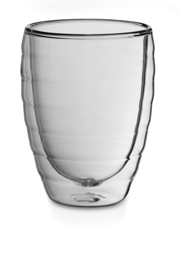 KELA Latte-Macchiatoglas Cesena Glas transparent 2er Set 12,0cm 8,5cmØ 300,0ml
