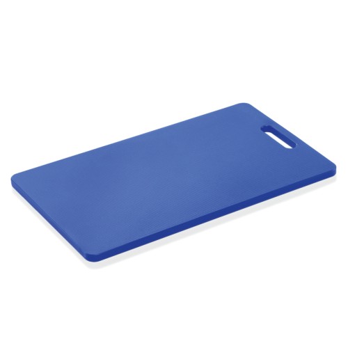 HACCP Schneidbrett, mit Griffloch. Material: Polyethylen. Farbe: blau.