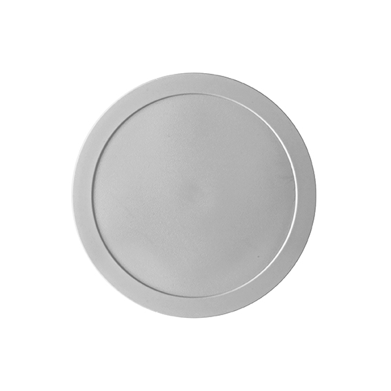 Kunststoffdeckel rund 18 cm - grau - Form: System. Hersteller: Eschenbach. "Made in Germany".