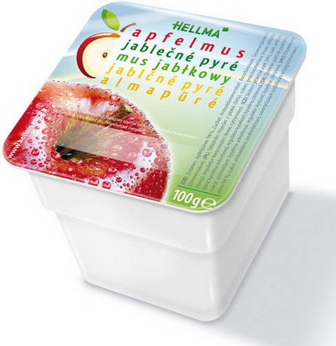Hellma Apfelmus à 100 g Inhalt: 48 Stk. pro Karton