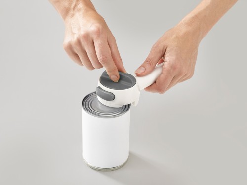 Joseph Joseph Can-do Plus - Dosenöffner mit Abhebeautomatik und Dosenring-Heber - dunkelgrau