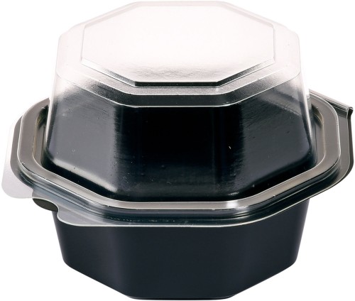 Duni Octaview® 118 x 118 x 80 mm Schwarz ungeteilt, 375 Stk/Krt (1 x 375 Stk)