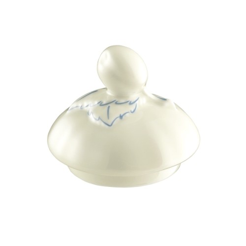 Seltmann Deckel zur Zuckerdose 6 Personen, Form: Marieluise, Glasur: elfenbein, Dekor: 44714 Blütenmeer