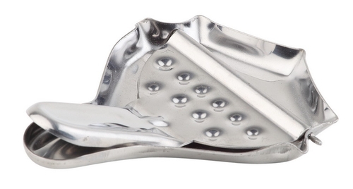 Zitronenschnitzpresse 8 x 7 cm Edelstahl, hochglanzpoliert spülmaschinengeeignet