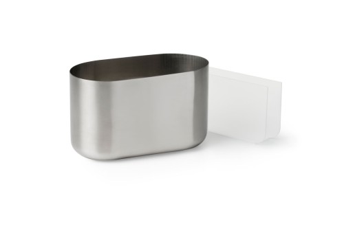 Duni Servietten-/Besteckhalter Pond Oval 13 x 20 cm Silber, 4 Stk/Krt (4 x 1 Stk)